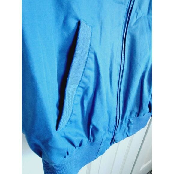 Members Only 40  Men's Bomber‎ Jacket Adult Vintage Blue 80's Zip Up Pockets - Picture 3 of 8